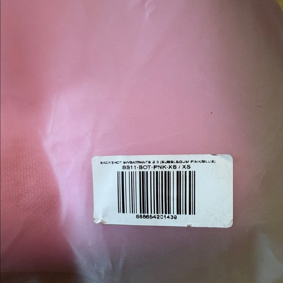 BODY BY RAVEN TRACY BACKSHOT 2.0 SWEATPANTS BUBBLEGUM PINK - XS - Picture 8 of 8